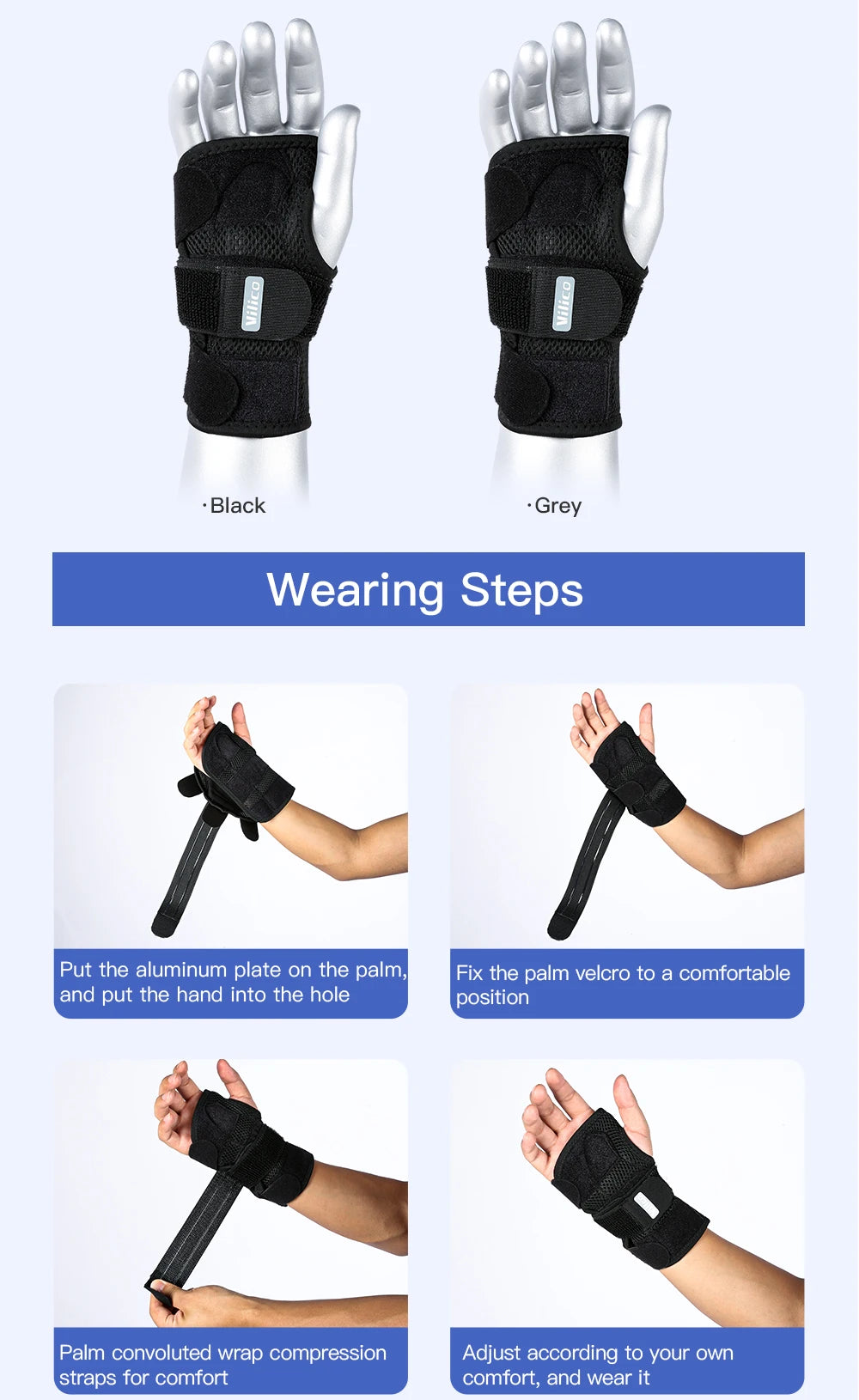Breathable Wrist Support Professional Splint Wrist Brace Protector Band Arthritis Carpal Tunnel Hand Sprain Tendinitis Wristband