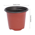 50/100PCS Plastic Plant Nursery Pots Seedling Flower Plant Container and Seed Starting Pots Gardening Pots 9/10/11/12/13/14 cm