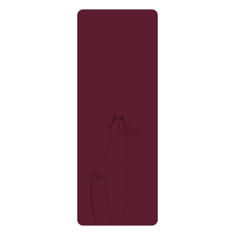 Natural Rubber PU Non-Slip Sweat-Absorbing Yoga Mat, Simple, Sports, Fitness, Shop, Home