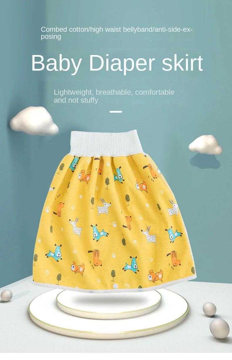 Baby Diaper Pants Waterproof Skirt Cloth Diapers Infant Leak-proof Urine Training Pants Kids Nappy Sleeping Bed Potty Trainining