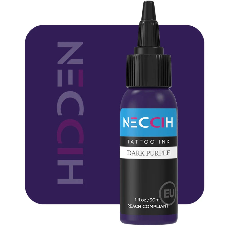 Tattoo Ink Pigment 30ml - Professional PMU Semi-Permanent Set Permanent Makeup Machines Dark Purple Tidesmit