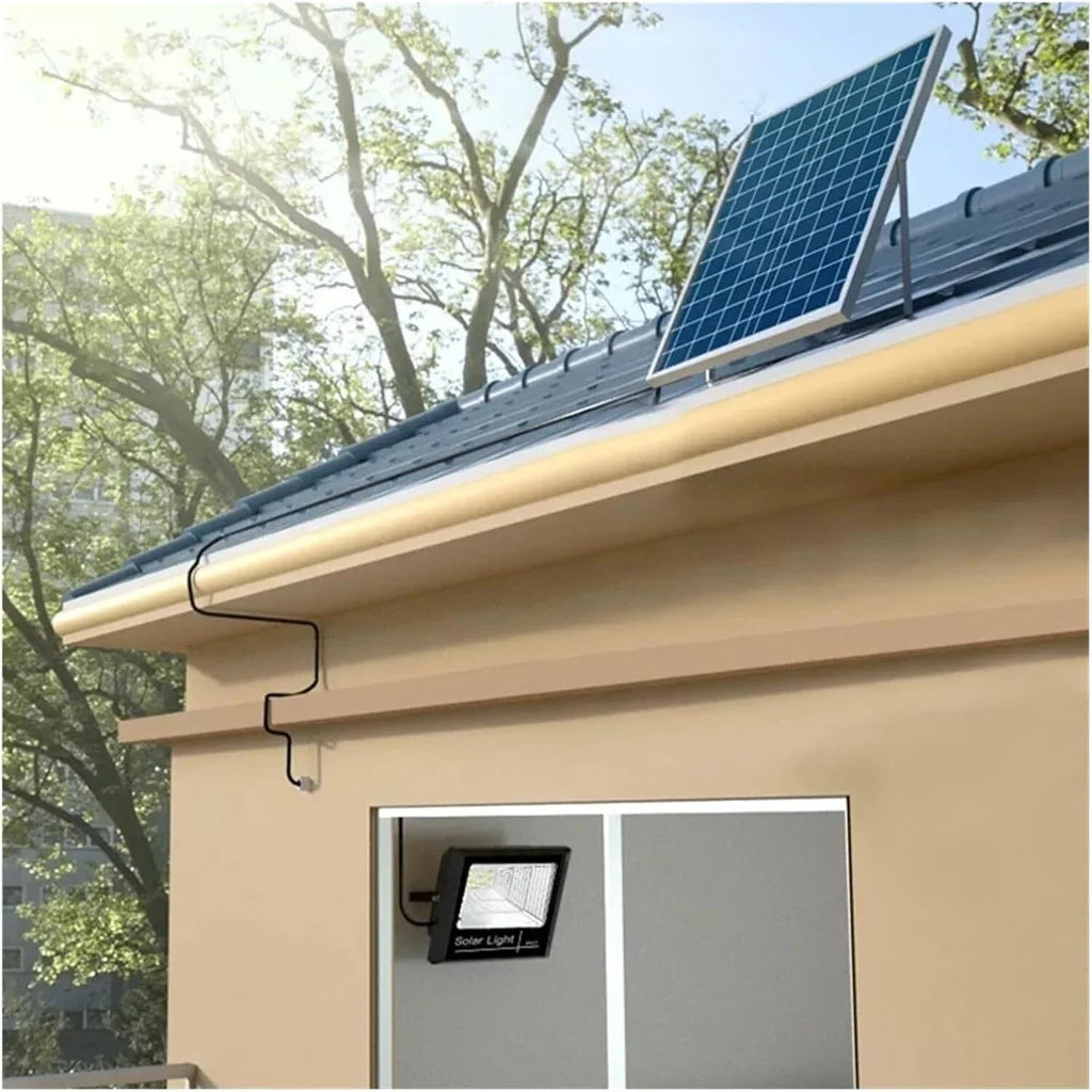 LED Solar Light Flood Lights Outdoor Solar Reflector Spotlights 65W With Remote Control For Garden Street