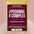 30 Patches Liposomal B Vitamins Complex Transdermal Patches High Absorption for Energy, Brain & Skin Health, Hair & Nails
