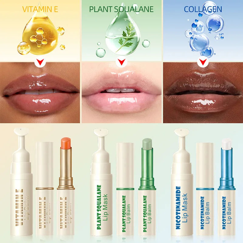 Lip Care & Hydrating Lip Mask Set - Cruelty-Free Night Repair Lip Care Tidesmit