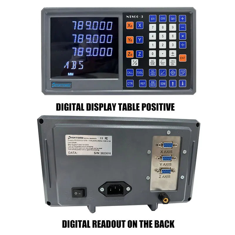Ultra-accurate Dro NT800-3 NT800-2 Set AC90-260V&50-1000mm Linear Glass Scale Encoder Digital  Ruler for Lathe Milling Machines
