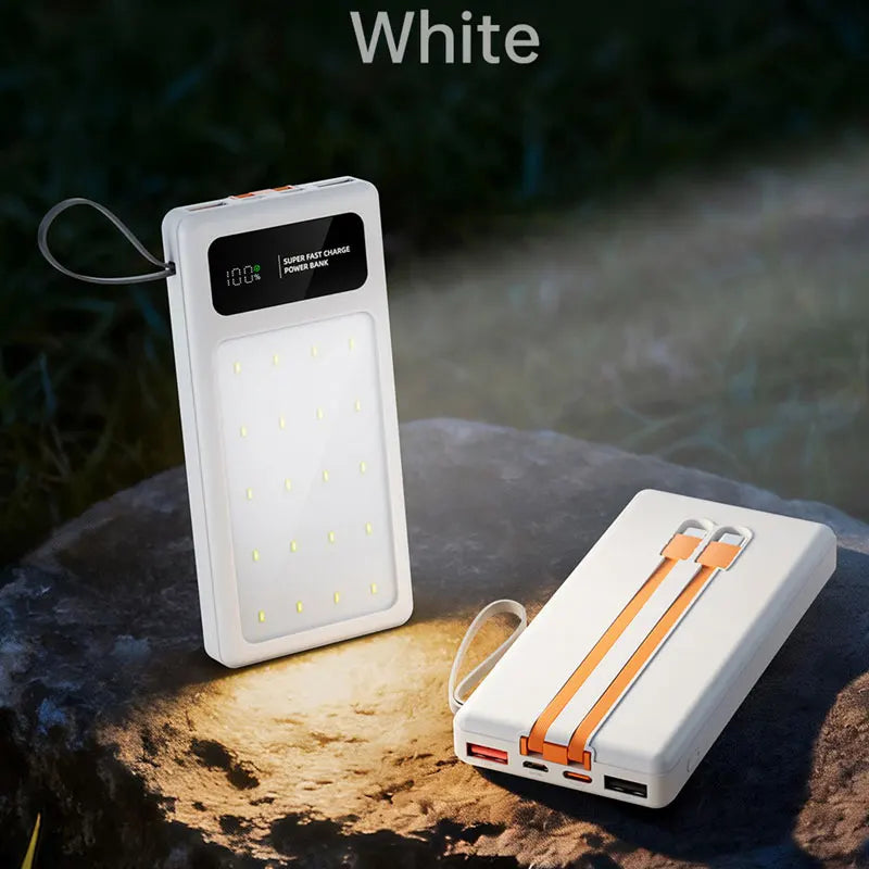 Portable Power Bank with Camping Light - 50000mAh PD Fast Charging Tidesmit