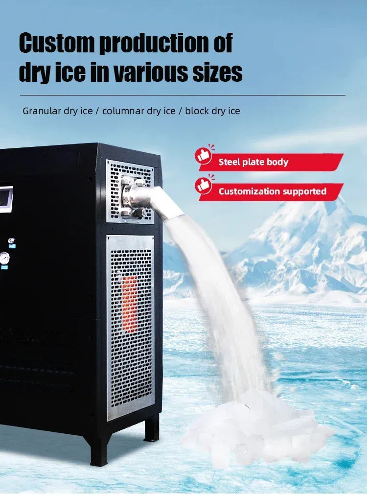 Dry Ice Pellet Maker 50kg/h 3kW Commercial Granulator