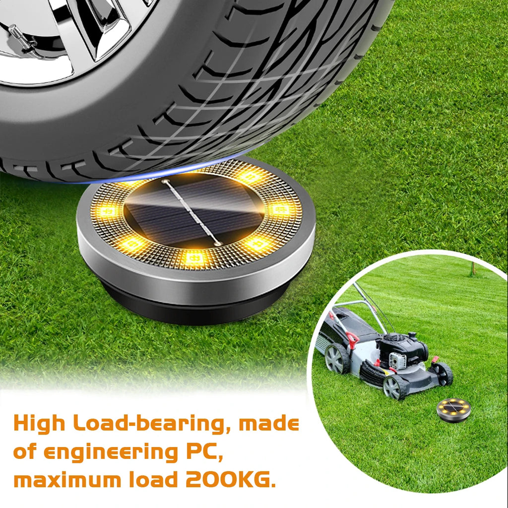 Solar Ground Lights IP65 Waterproof Solar Lights Outdoor Solar Garden Lights In-Ground Landscape Lights for Yard Lawn Patio Deck
