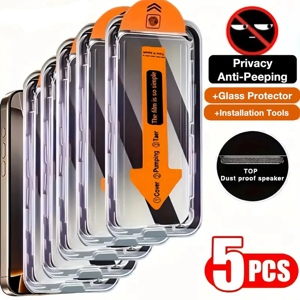 Privacy Screen Protector Samsung Galaxy - 9H Anti-Peep Tempered Glass Anti Peeping Tidesmit