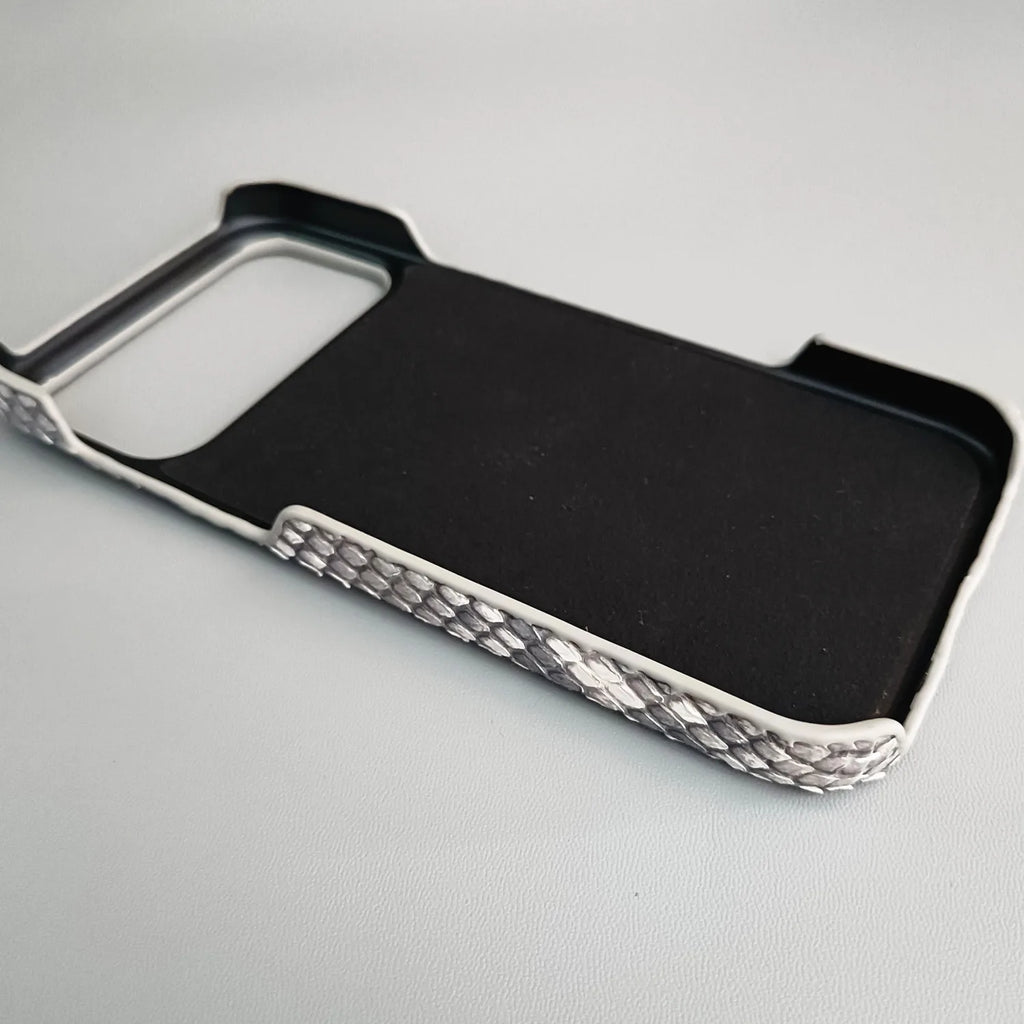 Python Leather iPhone Case: Genuine Snakeskin Slim Fit Protection Tidesmit