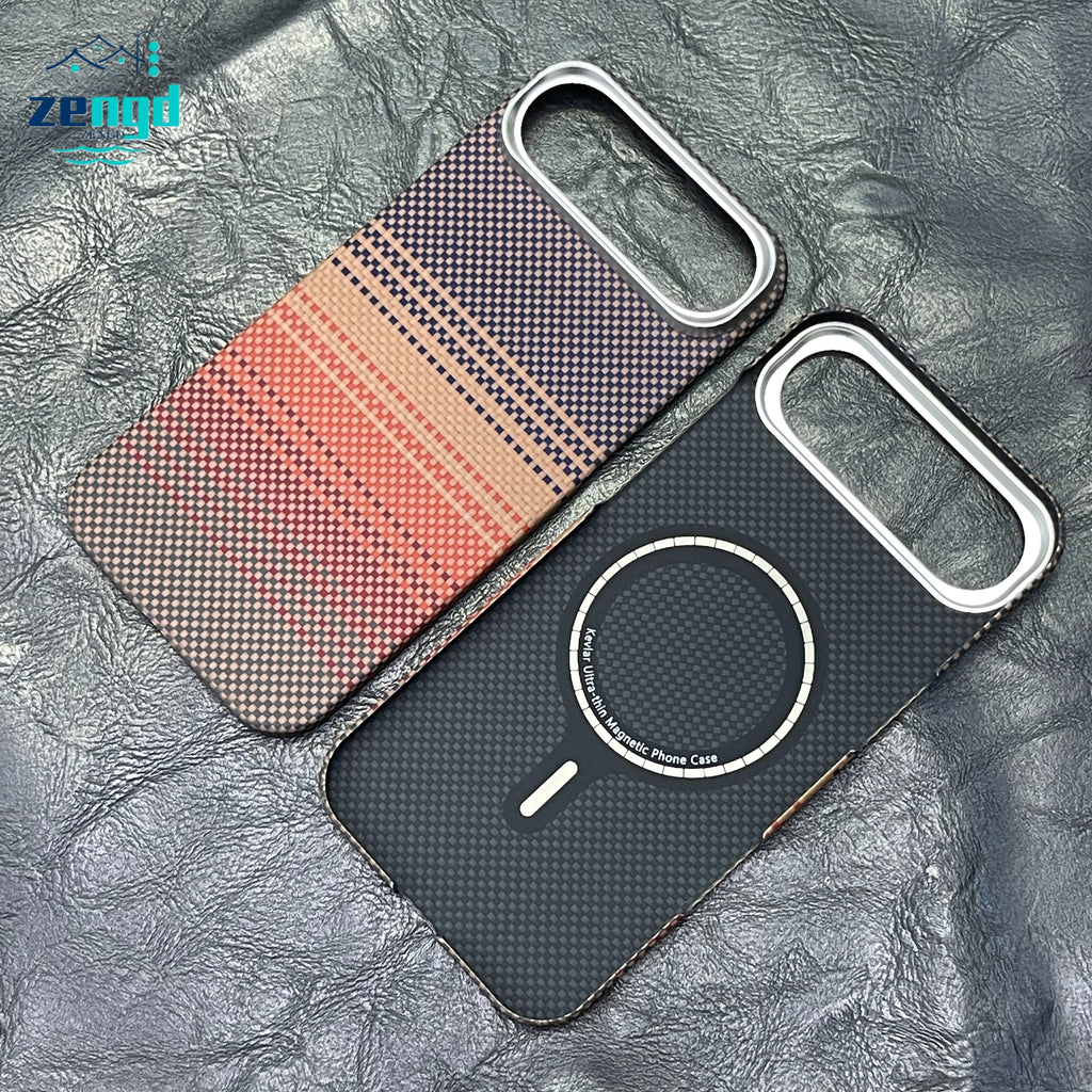 iPhone 17 Pro Max Aramid Fiber Magnetic Case – Slim Shock Protection Tidesmit