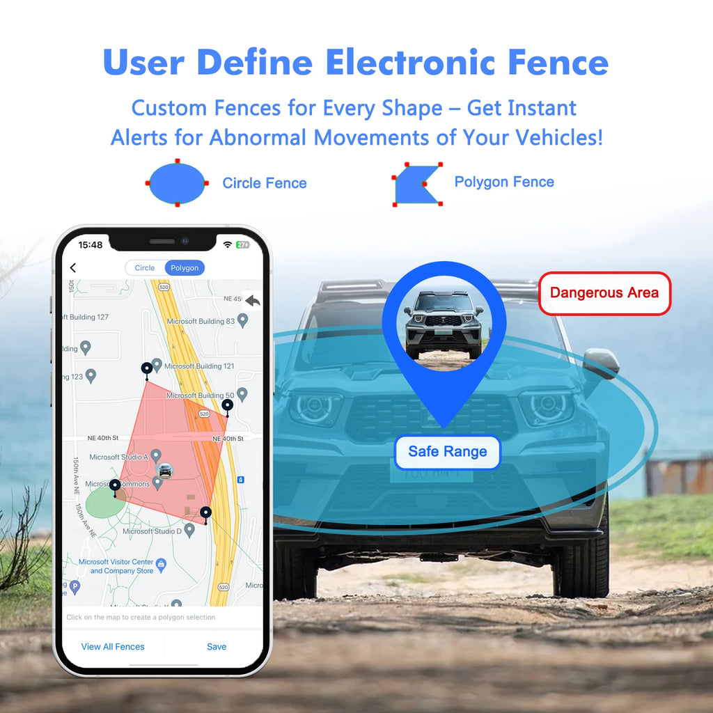 Wholesale Hidden 4G GPS Tracker 5M Accuracy Real-Time Tracking Device for Car/Truck/Motorcycle with Paid App Alert & Geo-fencing