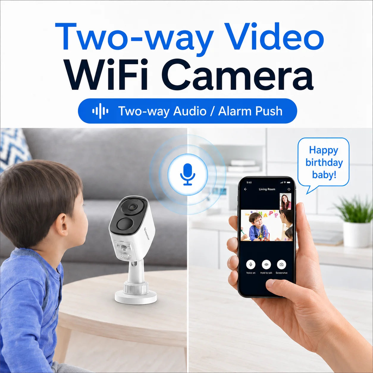 4K Wireless Battery Powered Cameras Outdoor Magnetic 5MP Indoor for Home Security Smart Motion Detection  CCTV IP Camera