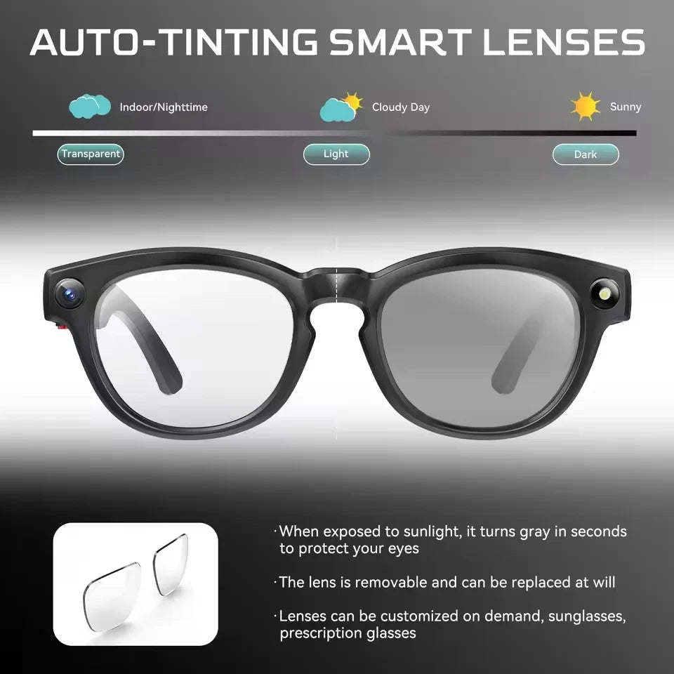 AI Smart Glasses with 8K Camera and Voice Translation - Tidesmit Tidesmit