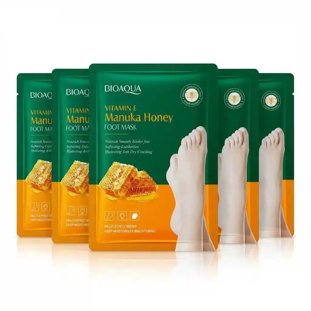 Vitamin E Foot Mask with Manuka Honey for Salon-Quality Soft Skin Scrubs Treatments 5 pairs China Mainland Tidesmit