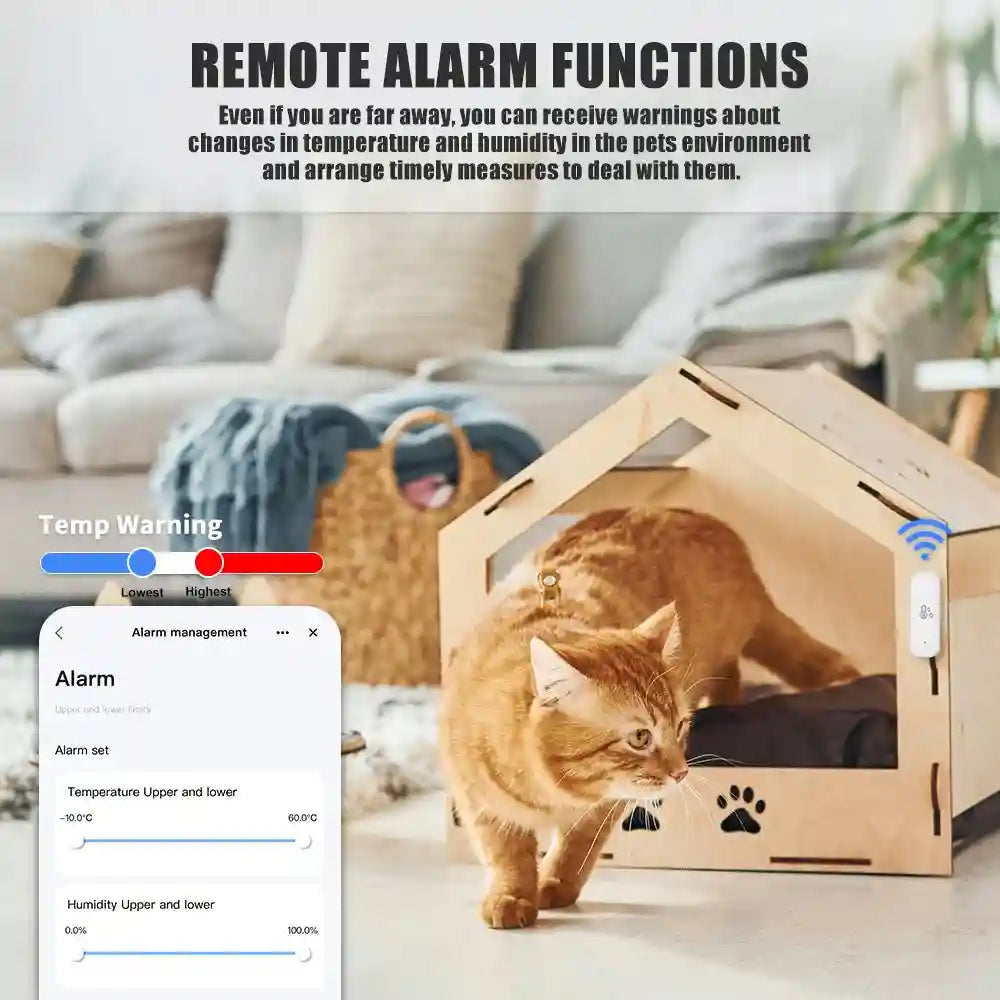 WiFi Temperature & Humidity Sensor | Smart Home Climate Monitor Tidesmit