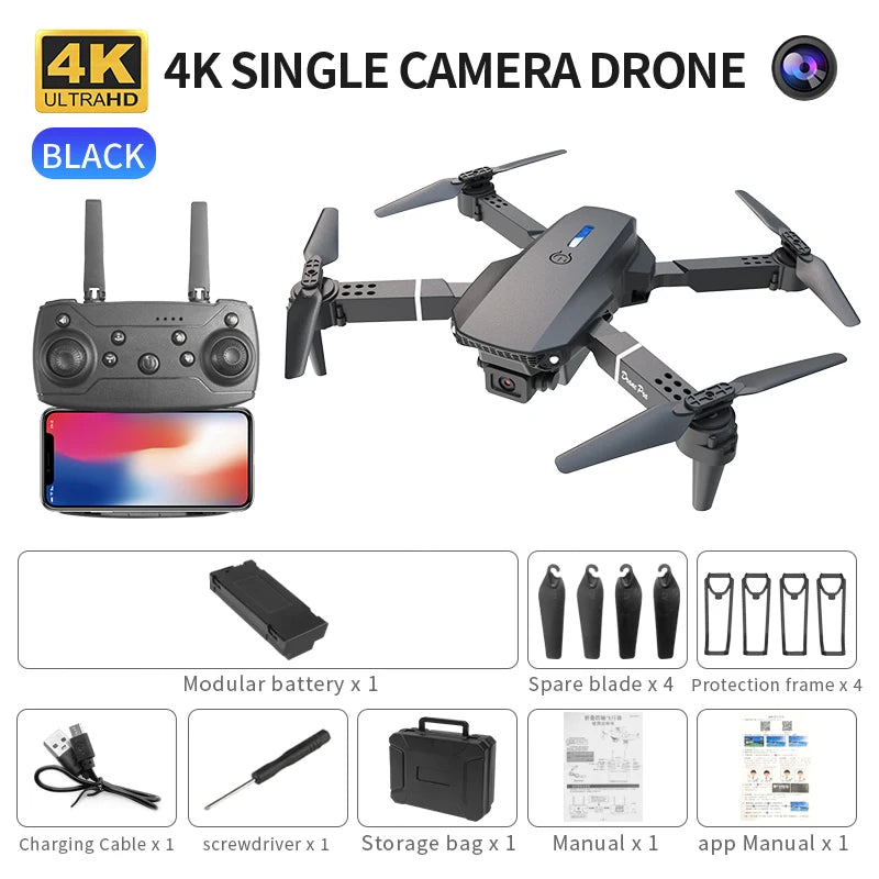 4K Foldable Camera Drone with Obstacle Avoidance | Tidesmit Tidesmit