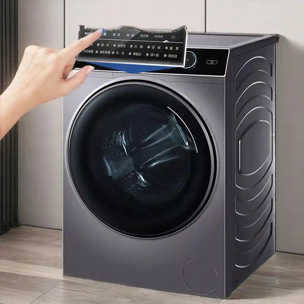Tidesmit 12KG automatic washer dryer combo with inverter motor for commercial and hotel laundry, front view.