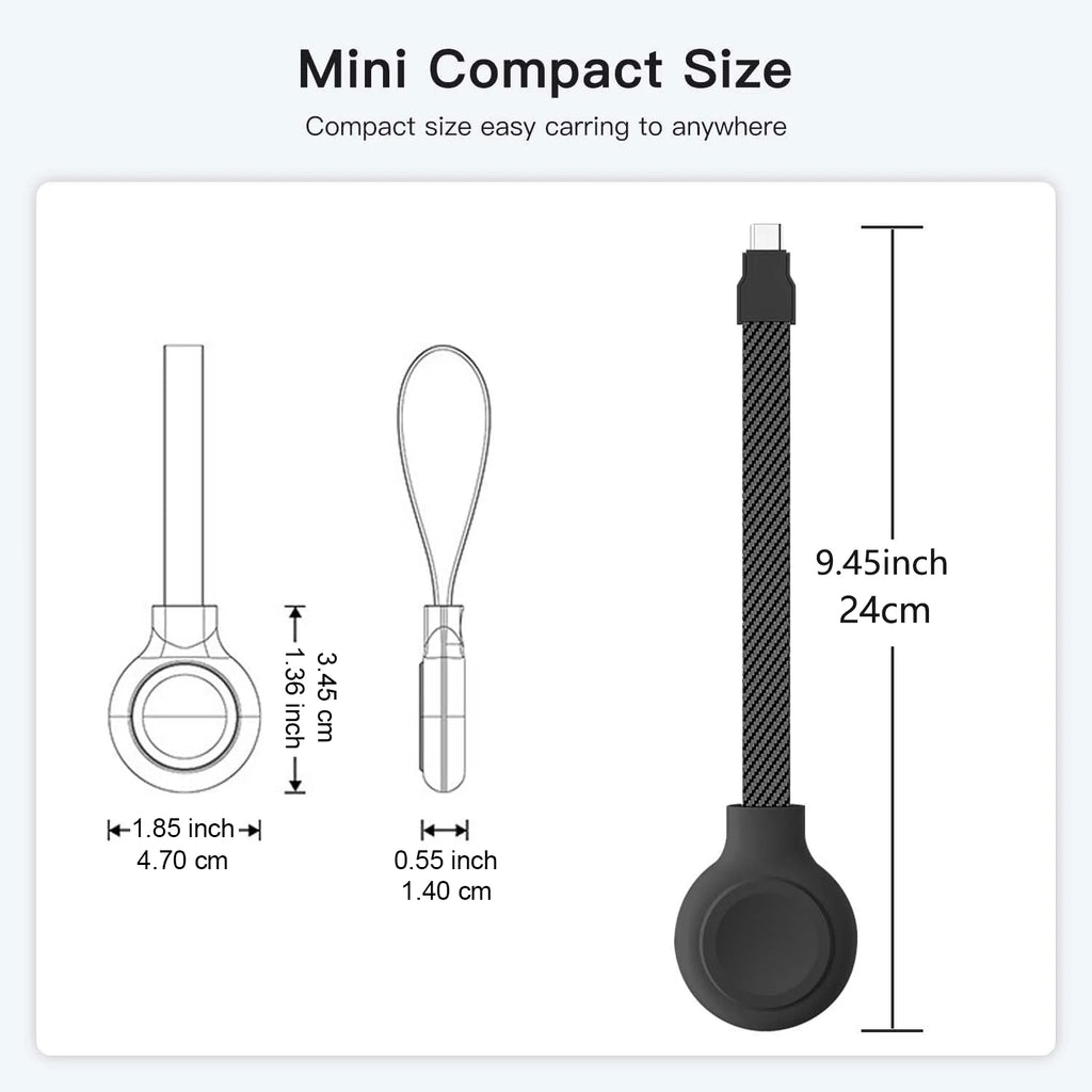 Magnetic Apple Watch Charger for Apple Watch, Portable Wireless Charging Tidesmit