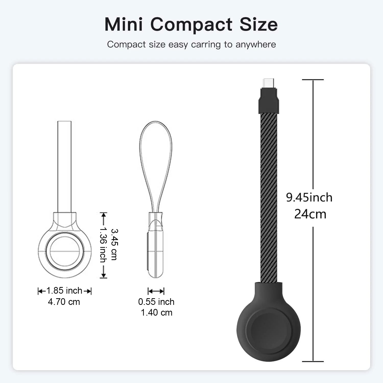 Magnetic Apple Watch Charger for Apple Watch, Portable Wireless Charging Tidesmit