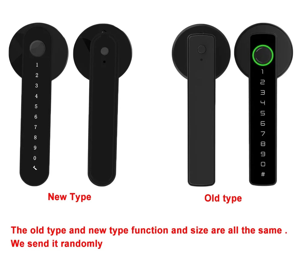 Smart Fingerprint Door Lock 5 in 1 Keyless Entry Door Knob Lock with Handle Smart Life APP Electronic Biometric Door Lock