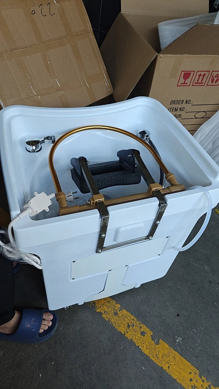 Portable Salon Hair Wash Basin Chair - Mobile Spa Sink Unit Massage Chairs Tidesmit