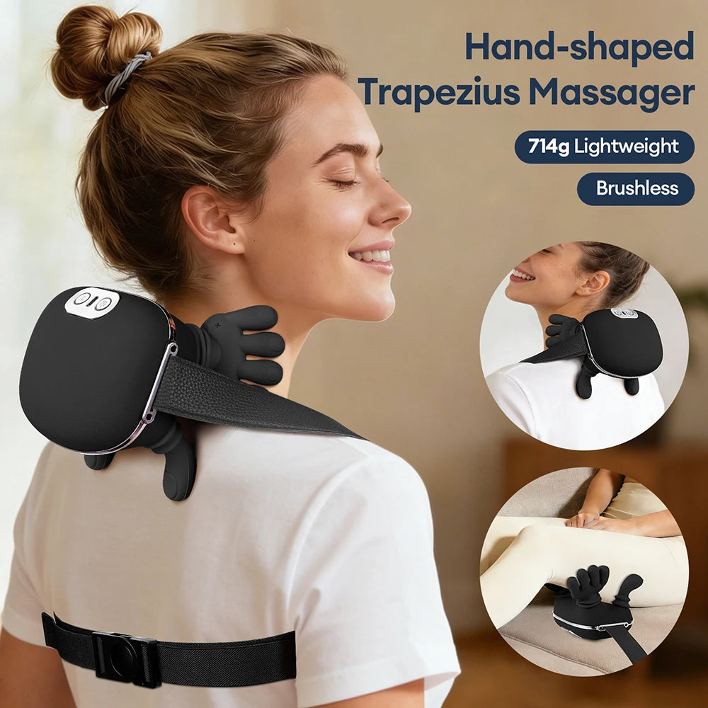 4D Bionic Neck Massager - Deep Tissue Muscle Relief with Heat Therapy Massage Chairs Tidesmit