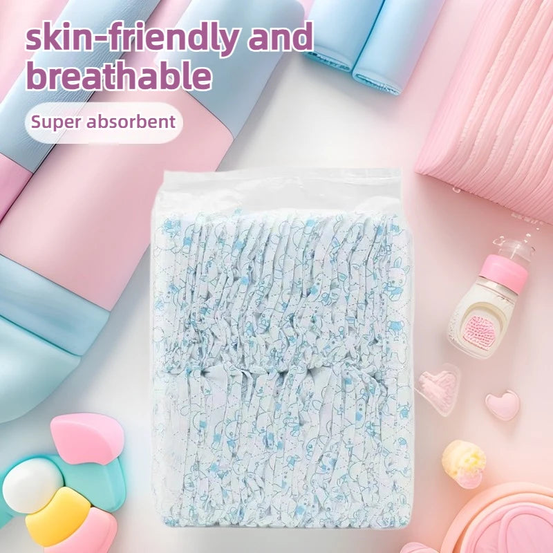 50Pcs Various Sizes Newborn Disposable Diapers Baby Nursing Nappy Light & Thin Breathable & Highly Absorbent Children's Diapers