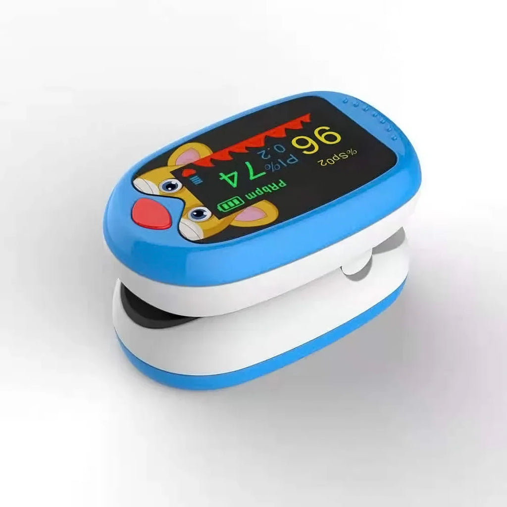 USB Pediatric Oximeter Finger Blood Oxygen Monitor for Children Pulse Oximeter OLED Digital Oximetro Home Medical Thermometer