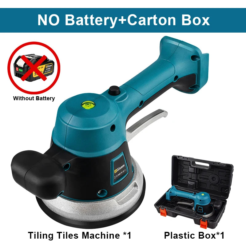 Gisam Cordless Tiler Vibrator Tiling Machine 6 Speed Automatic Tile Leveling Adjustment Absorb Tool For Makita 18V Battery Pin