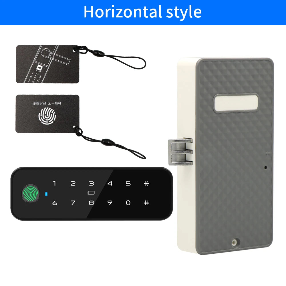 Support Tuya App Bluetooth Cabinet Drawer Invisible Electronic Lock 13.56M RF Card Smart Drawer Lock Keyless