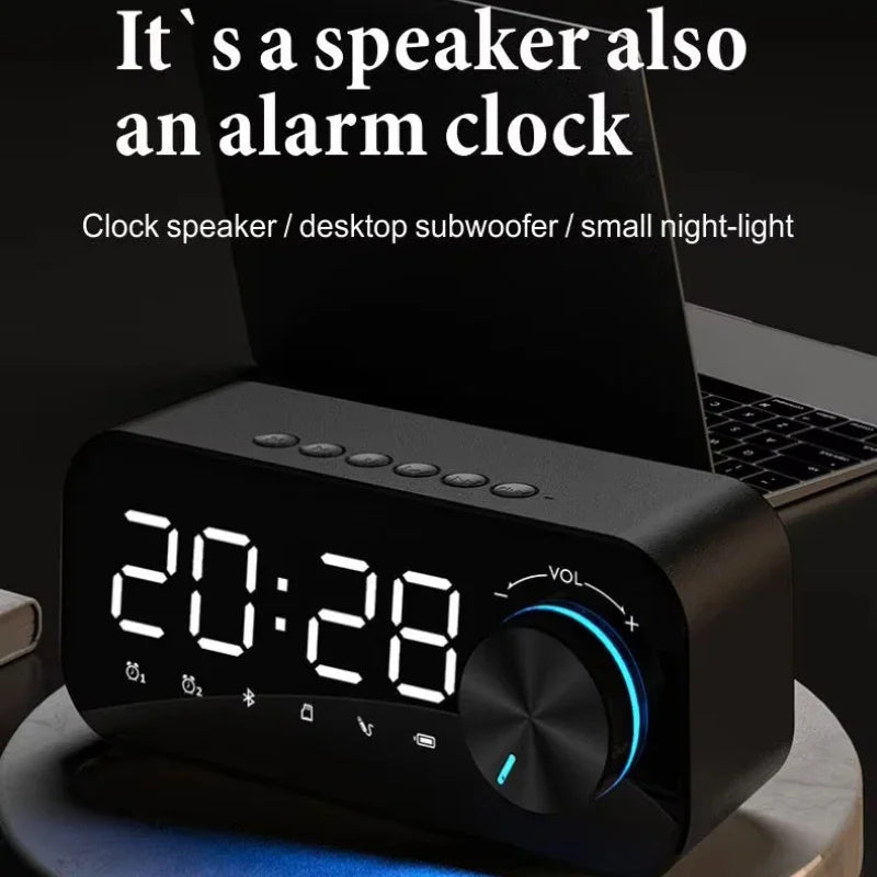 Portable Bluetooth Speaker with Alarm Clock & FM Radio | Tidesmit Tidesmit