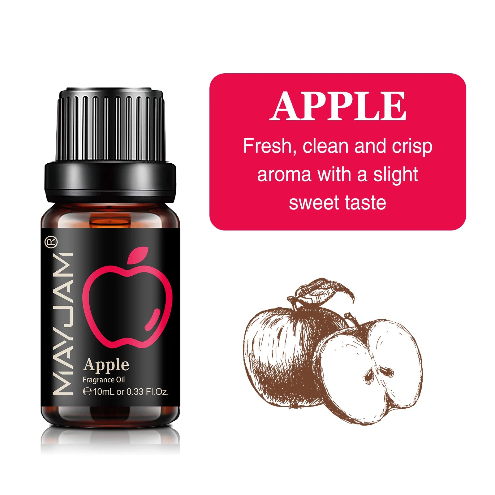 MAYJAM 10ML Fruit Fragrance Oil Strawberry Watermelon Mango Coconut Cherry For Humidifier Candle Soap Making Air Freshener