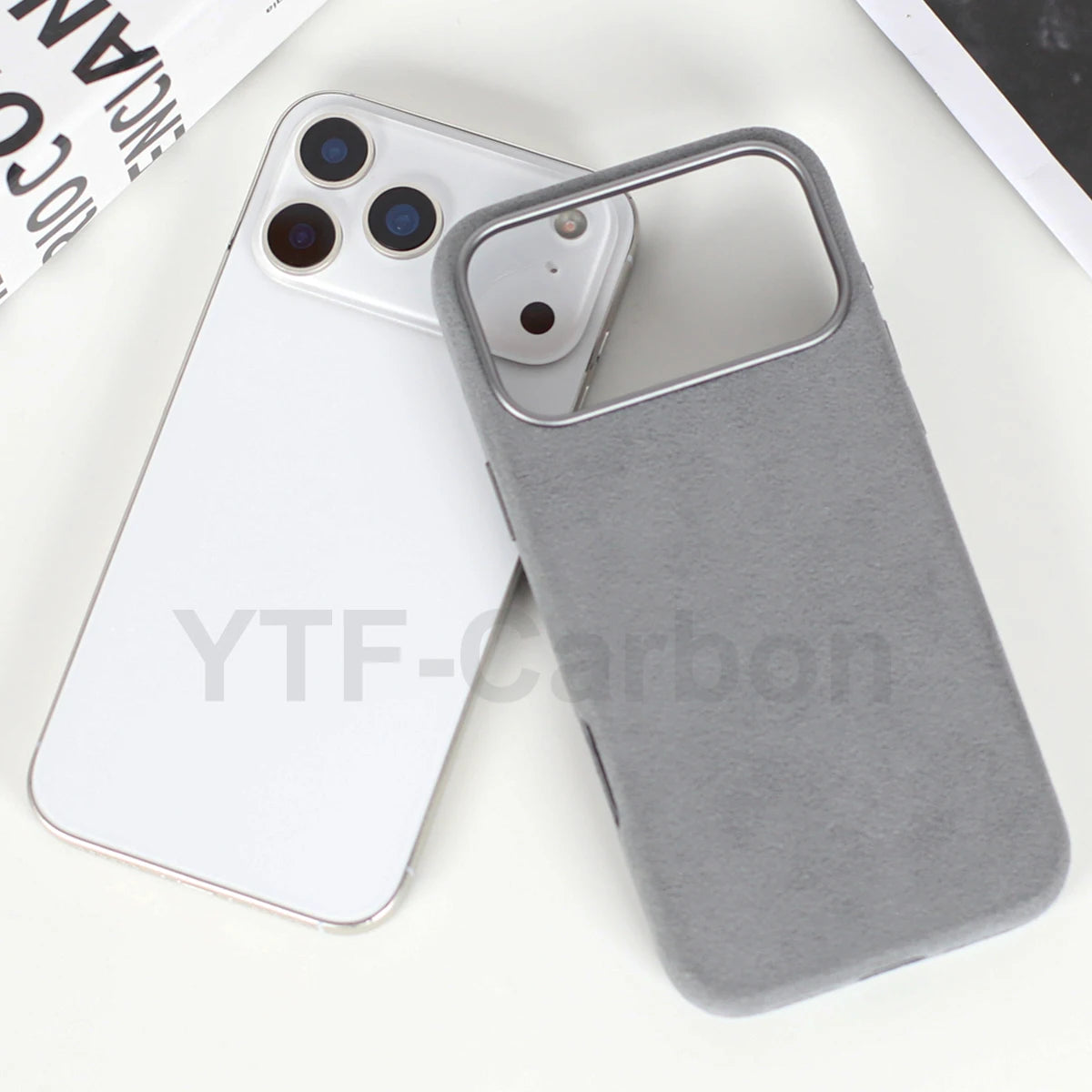 Alcantara Magnetic iPhone 17 Case: Slim Fit & Shock-Absorbing Cover Tidesmit