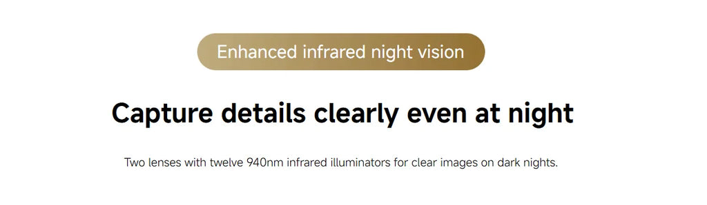 Xiaomi Smart Camera C300 Dual Lens PTZ 360° AI Detection 3 Million Pixels Full Color Night Vision WiFi 6 Home Security Mi Home C