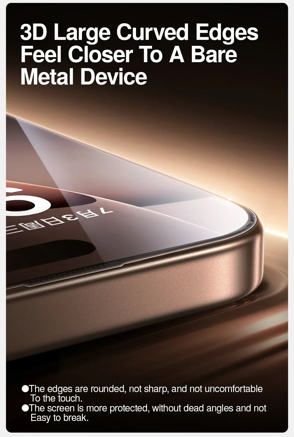 Privacy Screen Protector for iPhone 16 Pro Max - 9H Tempered Anti-Spy Glass Tidesmit