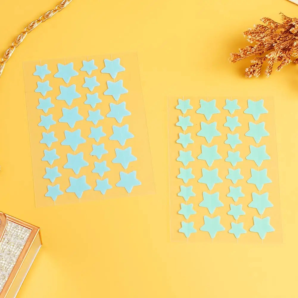 28Pcs Colorful Cute Star Shaped Acne Sticker Invisible Acne Cover Pimple Patch Skin Care