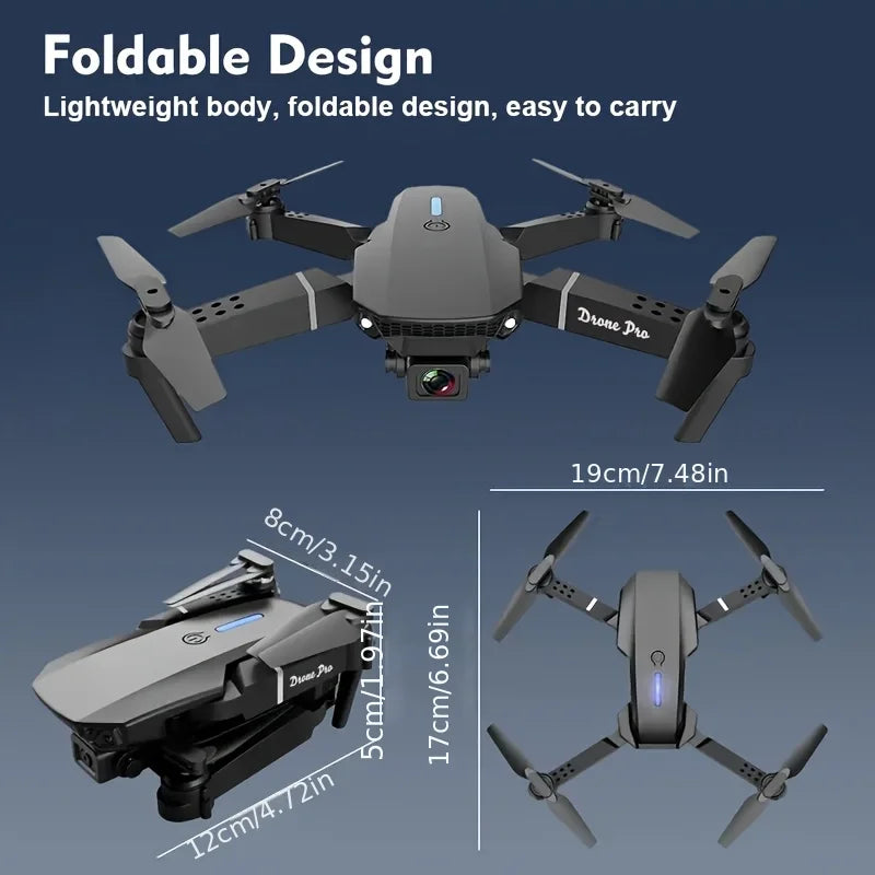 4K Camera Drone - Foldable Quadcopter with HD Lens for Beginners Tidesmit