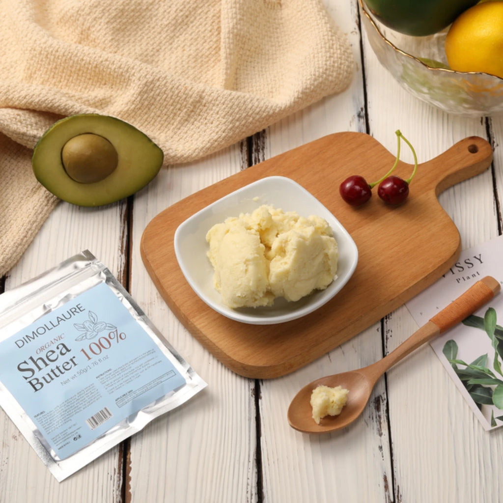 Dimollaure 50g-500g Organic Shea Butter Unrefined Skin Care Esential Oil Handmade Soap Oil Body Oil Diy Base Oil