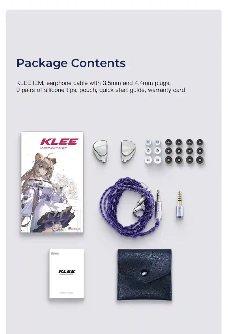 iBasso Jr. Klee In-Ear Monitors | Dual Interface HiFi Wired Earphones Tidesmit