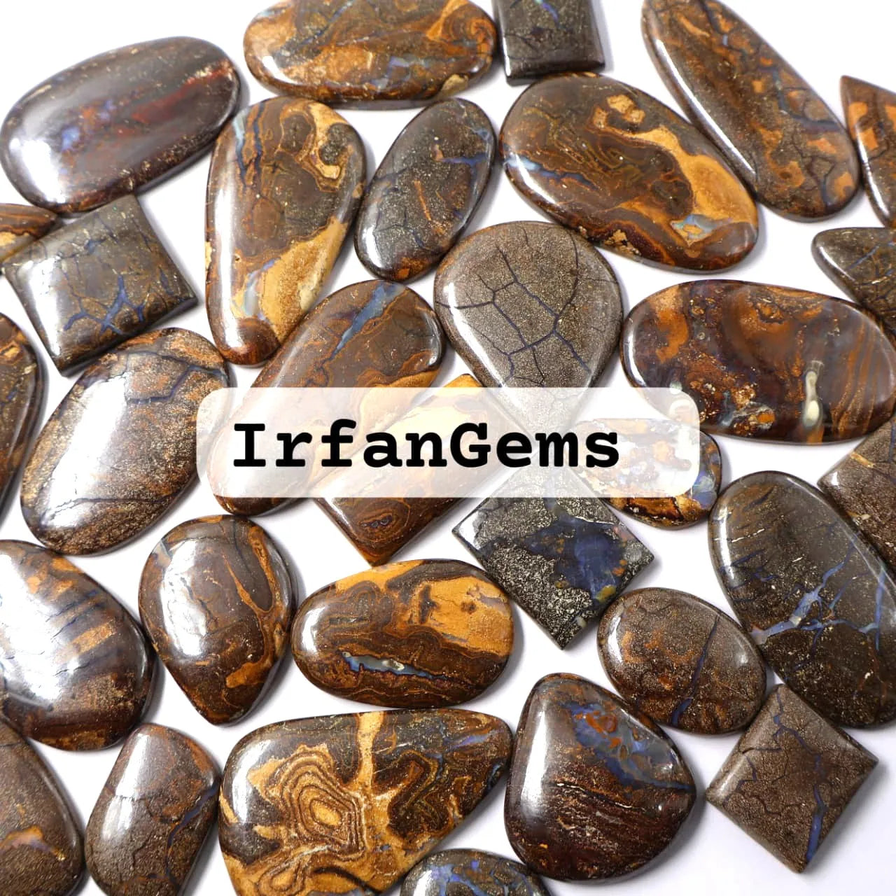 High Quality Natural Boulder Opal Semi-Precious Stone Oval Cut Boulder Opal Cabochon for Jewelry Use High Quality Wholesale Opal