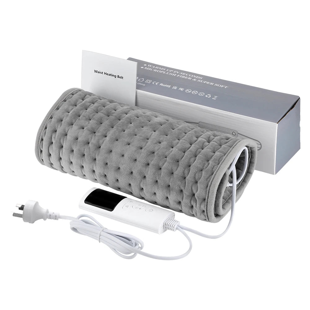 Electric Heating Pad for Back Pain Relief, 9-Heat Levels by Tidesmit Massage Cushion Tidesmit