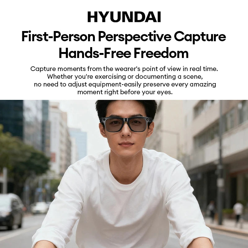 AI Smart Glasses with Camera & Translator - Black Frames by Tidesmit Tidesmit