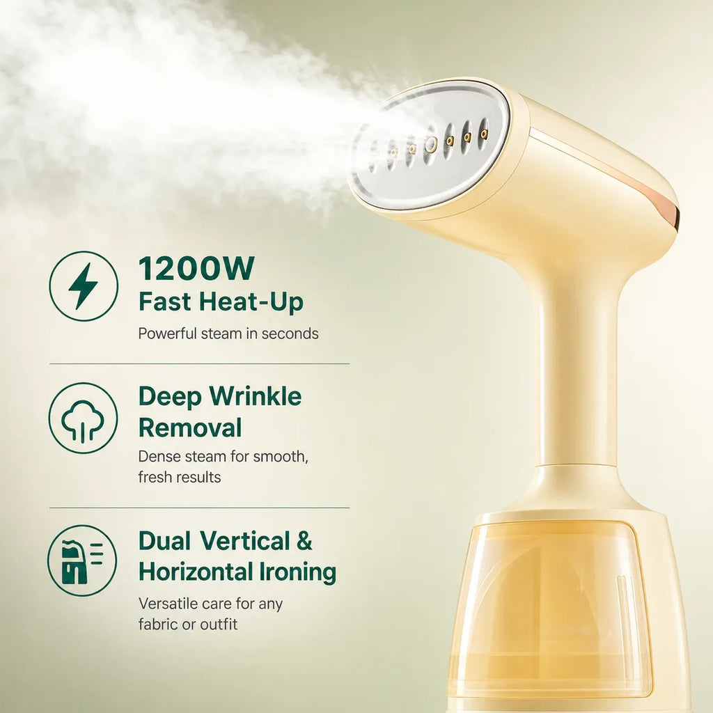 OBOVAY Handheld Garment Steamer 1200W 220ml Portable