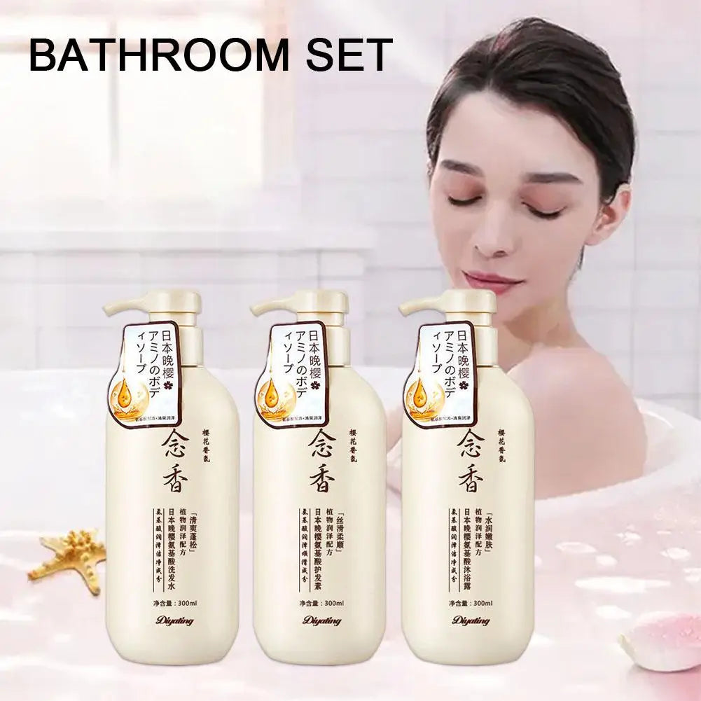 300ml Japanese Shampoo Evening Amino Acid Shampoo Shampoo Conditioner and E3L0
