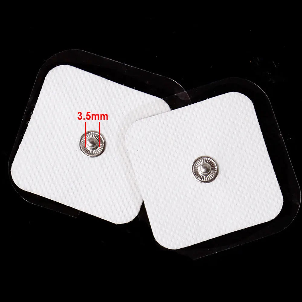 TENS Unit Electrode Pads: Reusable Muscle Stimulator Gel Sets Back Massage Instrument Tidesmit