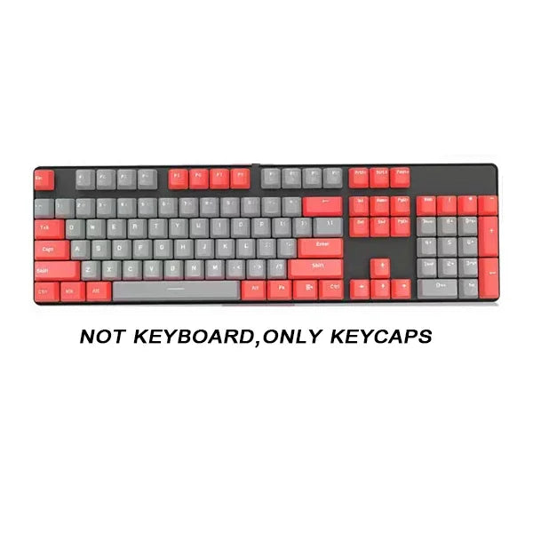 104 Key OEM Backlit Keycaps Set ABS Keycaps Double Shot Cyan White Key Caps for Mx Cherry Gateron Switch Mechanical Keyboard Kit