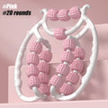 Leg Massager Roller for Cellulite Reduction - 20 Wheel Green Tidesmit Back Massage Instrument Pink - 20 rounds Tidesmit