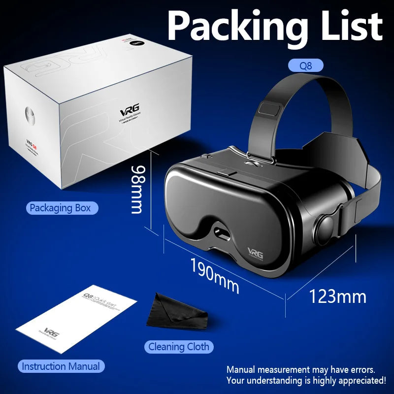VR Headset for Smartphone – Immersive 3D Spatial Audio Glasses Tidesmit