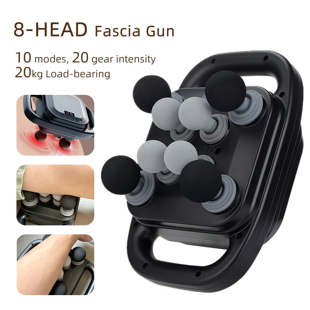 Deep Tissue Massage Gun with 99 Speed Settings and Heat Therapy Back Massage Instrument Tidesmit